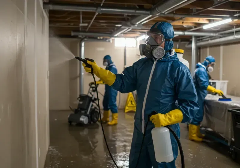 Basement Sanitization and Antimicrobial Treatment process in Parkston, SD