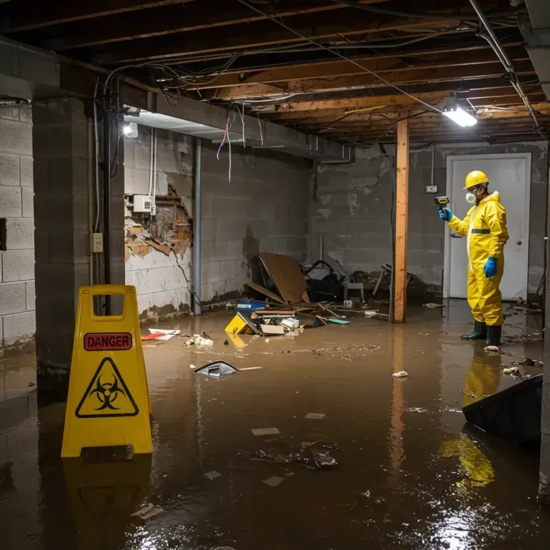 Flooded Basement Electrical Hazard in Parkston, SD Property